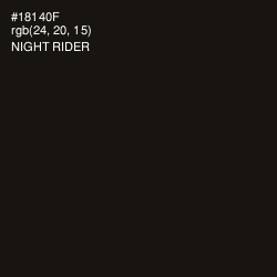 #18140F - Night Rider Color Image